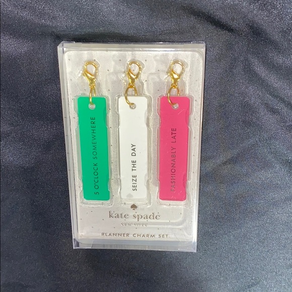 Kate Spade New York Planner Charm set NWT